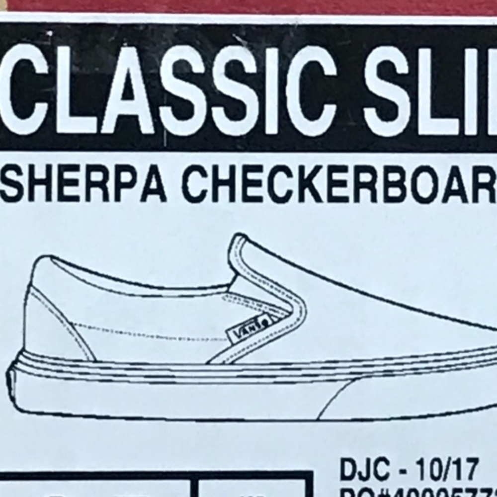 Vans Classic Slip‎ On Sherpa Checkerboard Blanc Shoes - Picture 8 of 8